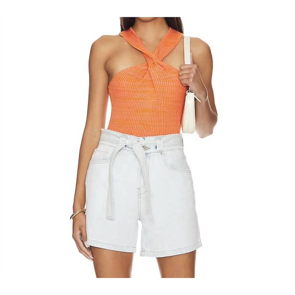 NEW HUDSON twist tank in papaya
